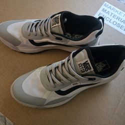 Vans white and grey trainers