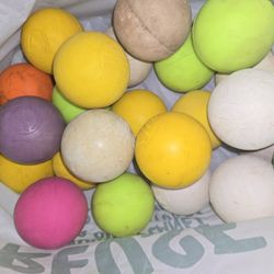 Lacrosse balls, used, 24 count 