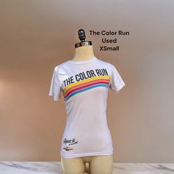 The Color Run Used Xsmall Women’s Tshirt 