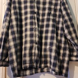 Nautica Sleepwear Plaid Button-Front Shirt  - Size: XL