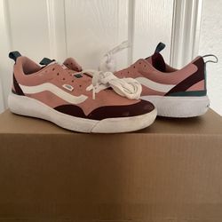 USED Mens 10/Wmns 11.5 Vans Ultrarange EXO Rose Dawn/True Wht Skateboard Shoes **Located In Agoura Hills**