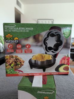 10" tortilla bowl maker