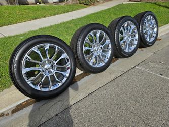 22" CHEVY SILVERADO WHEELS TIRES & SENSORS