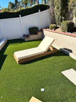 Reclining Wood Outdoor Chair Lounge