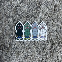 A Bathing Ape Shark Hoodie Gang Sticker