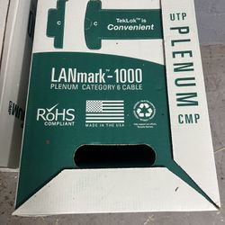 CAT 6 PLENUM 1000FT CABLE, LANMARK