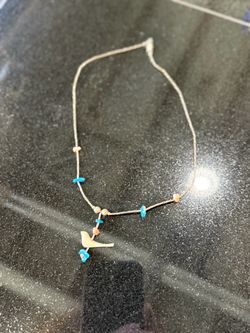 Authentic Native American Silver/Turquoise Necklace