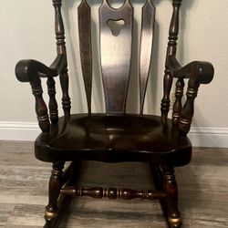 Antique Solid Wood Rocking Chair