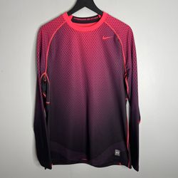 Nike Pro Combat Hyperwarm Long Sleeve Shirt Mens Large Gradient Purple