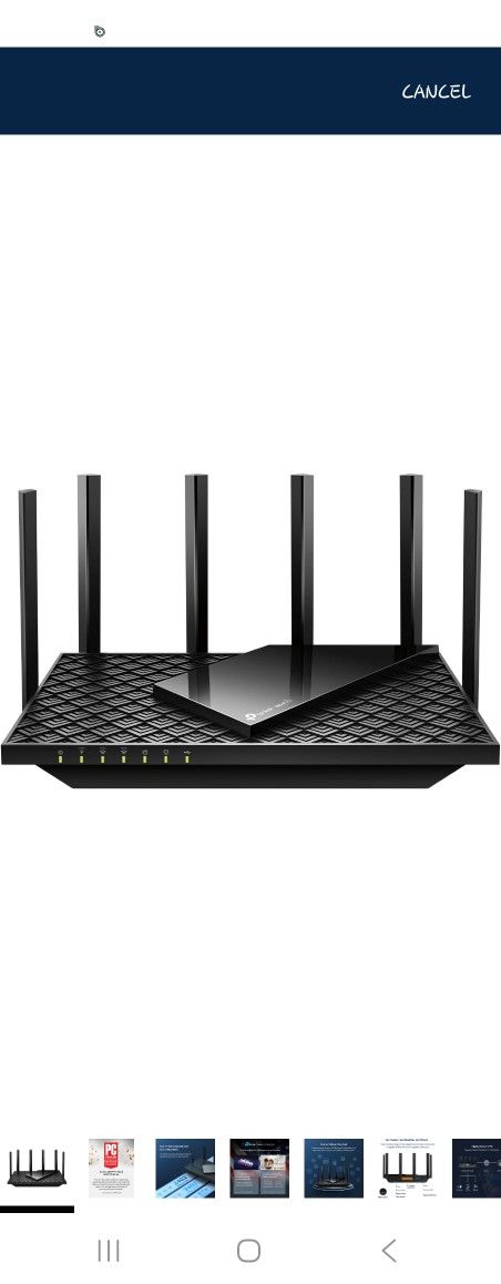TP-Link AXE5400 Tri-Band WiFi 6E Router (Archer AXE75)- Gigabit Wireless Internet Router, ax Router for Gaming, VPN Router, OneMesh, WPA3, Black