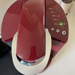 Keurig K-Classic K50 Coffee Maker Rhubarb Red Trade show display item. Opened for a few days as a display model for a product demonstration  Clean and