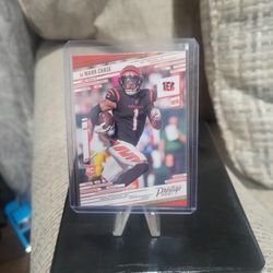 Ja'marr Chase Rookie Prestige Football Card 
