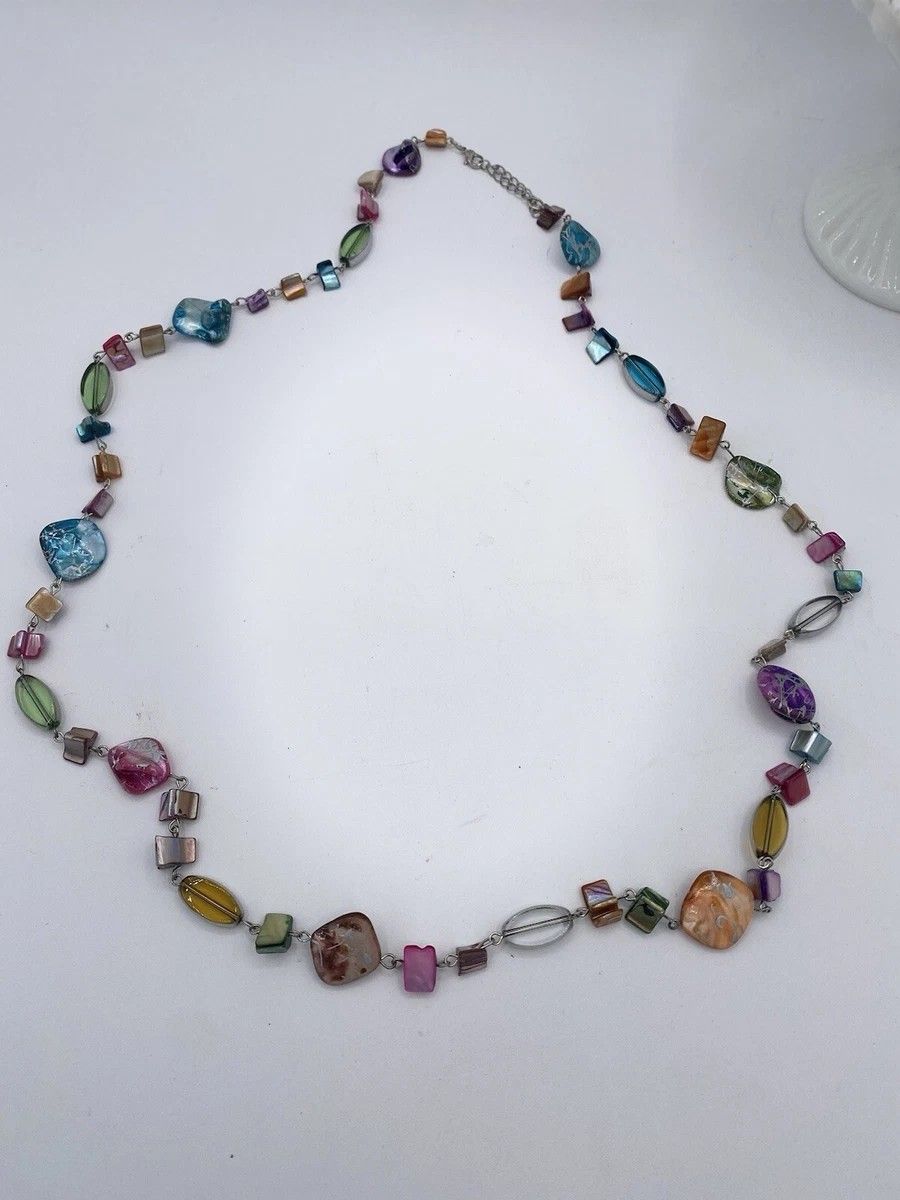 Shell Stone Bread Necklace