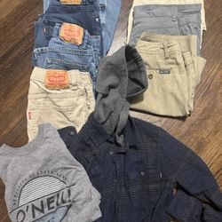 Boys Youth Size 14 Clothes Jeans Shacket O’Neil Levi’s