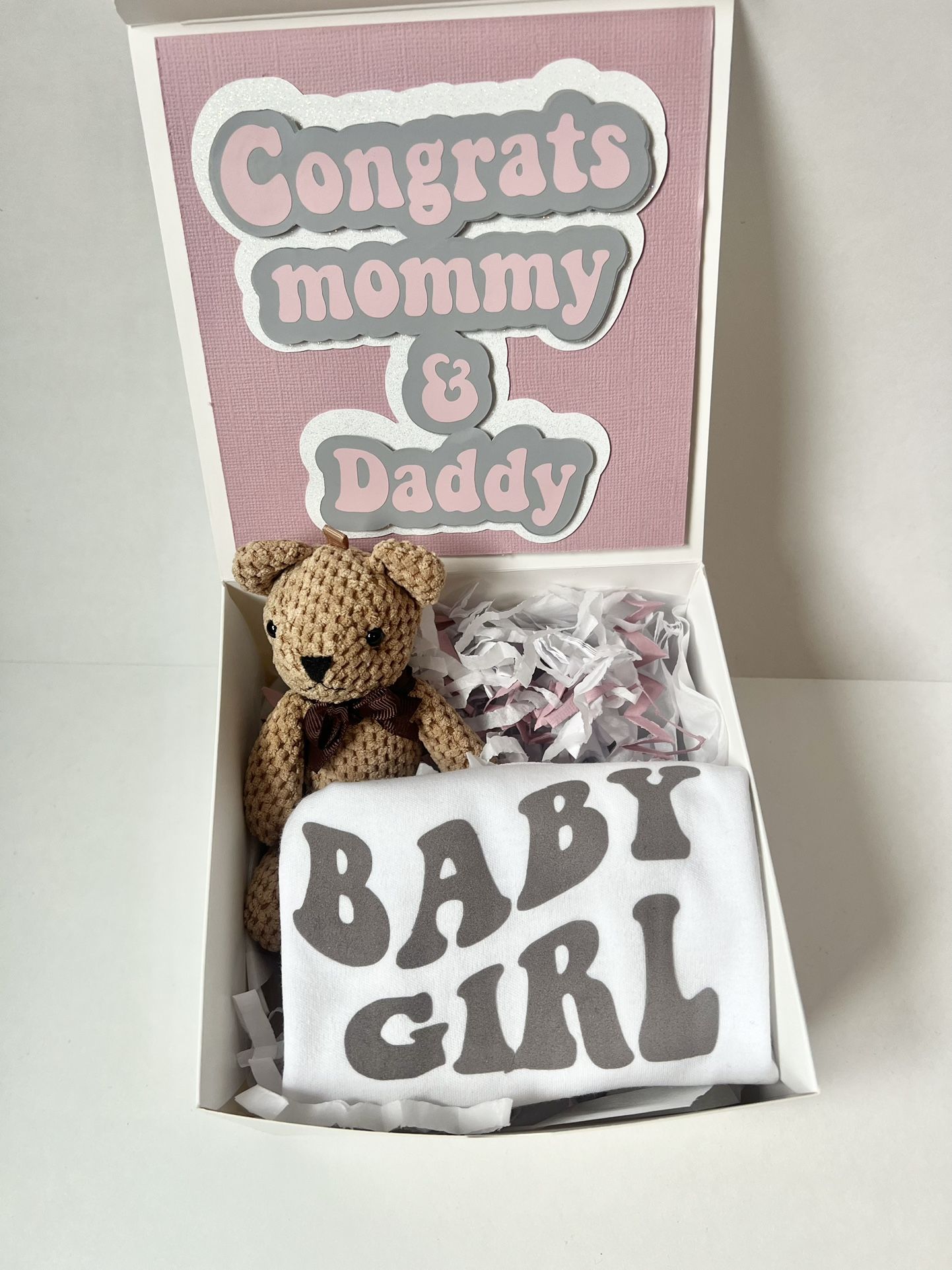 Retro Baby Girl Gender Reveal 