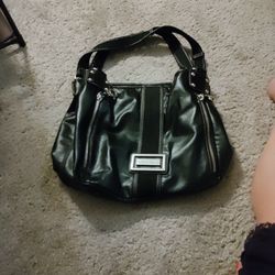 Franco Sarto Black Shoulder Bag