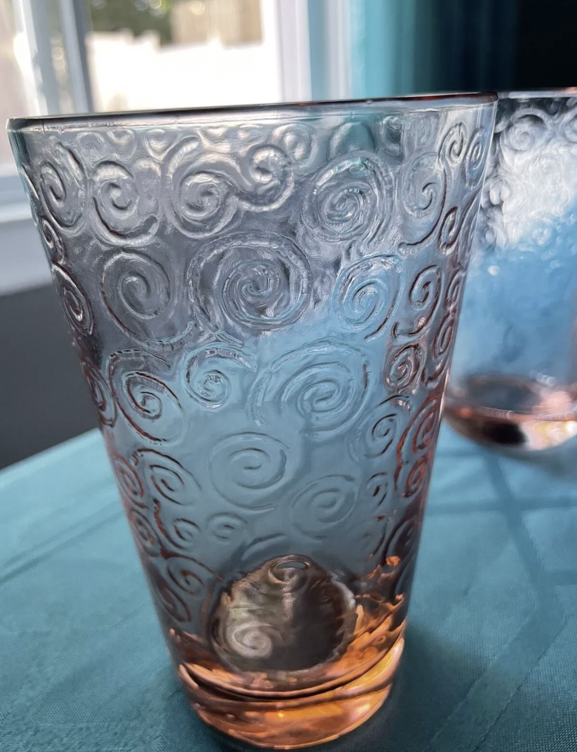 Vintage MCM Mid Century Libby Pink Galaxy Glasses Atomic