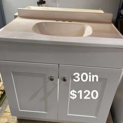 30in Bathroom Vanity With Top
