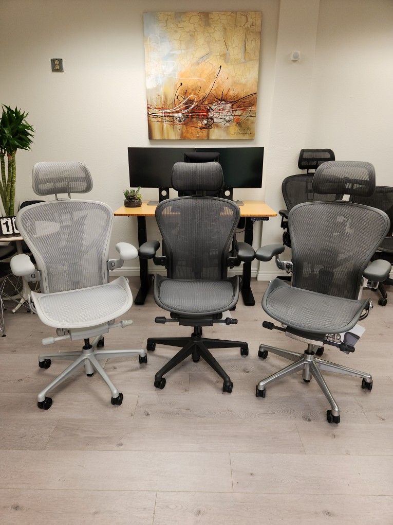 New used HERMAN MILLER AERON EMBODY COSM SAYL EAMES CHAIRS
