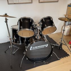Ludwig Accent Drum Kit – Complete – Great for Beginners – $300