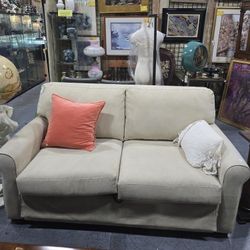 Full Size, Beige Colored Sofa Sleeper
