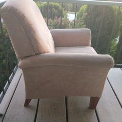 Tan suede recliner