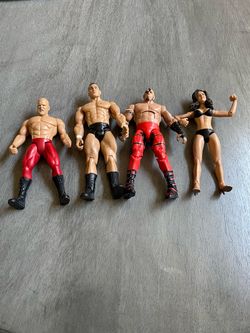 WWE Wrestling Action Figures Lot of 4