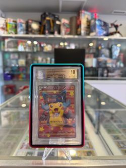2015 Pokemon Japanese XY Mega Charizard X Full Art Poncho Pikachu BGS 10 PRISTINE
