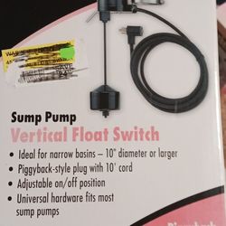 Sump Pump Vertical Flow Switch