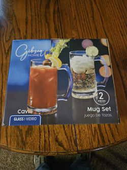 Glass Mug Set 25oz