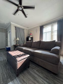 Living room sofa + storage table (NEEDS GONE ASAP)