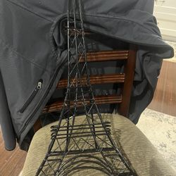Paris 26" Eiffel Tower Black Metal Wall Art Decor