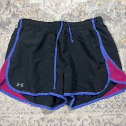 Under Armour Women’s Size M Running Shorts Semi-Fitted HeatGear Gym  