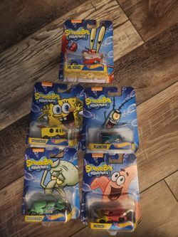 Full Spongebob Hotwheel Set