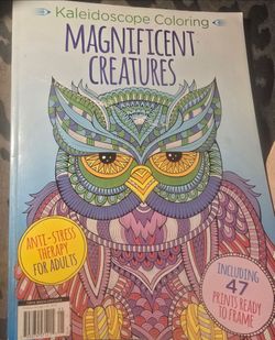 Kaleidoscope Coloring Book  Magnificent Creatures  - Anti Stress Therapy. S-3