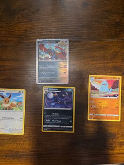 Pokémon TCG Card Lot – Roaring Moon, Umbreon, Quagsire, Eevee