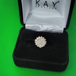 10 Carat Yellow Gold Custom Diamond Ring