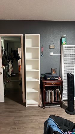 White Tall Bookshelf