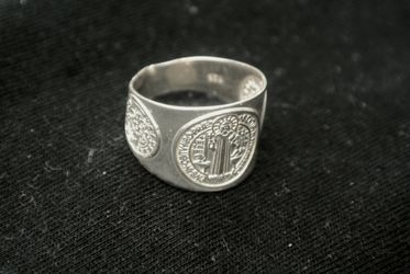 Saint Benedict 925 ring sterling silver