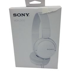 Sony MDR-ZX110 Wired On Ear Headphones - White 