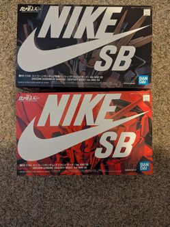 Nike SB Gundam kits HG 1/144 - Unicorn and Banshee