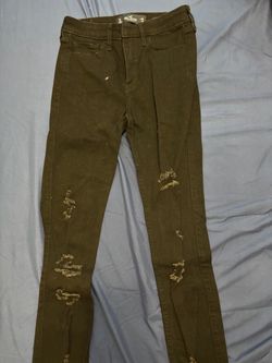 Hollister Black High Rise Super Skinny Distressed Skinny Jeans