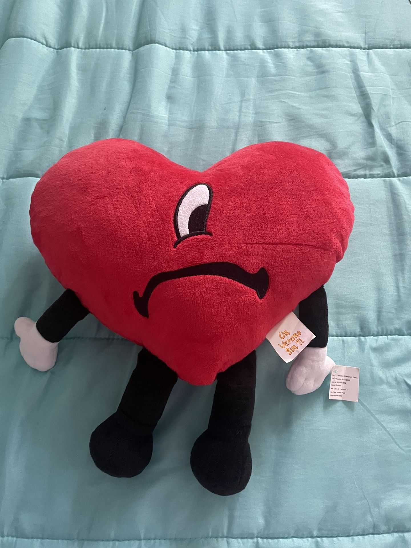 Bad Bunny Heart Plushie 