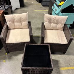 3 Pieces Patio Furniture Set
