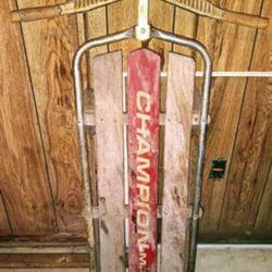 Antique All Metal CHAMPION SLED