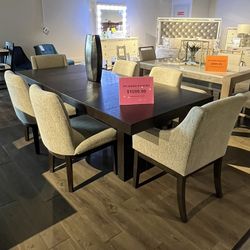 7PC Dining Table Set $39 Down