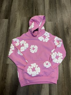 Pink Denim Hoodie