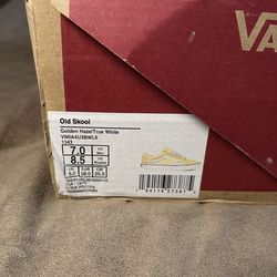 light yellow 8.5 women’s vans