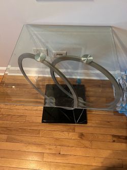 Elegant glass table