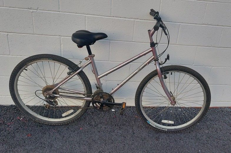 GIANT ACAPULCO WOMEN'S SILVER STEEL MOUNTAIN/ CRUISER BIKE MEDIUM SIZE